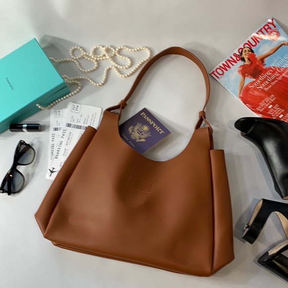 Neiman Marcus Handbags - Neiman Marcus tote handbag - Faux Leather - Brand New with Cosmetic Samples!